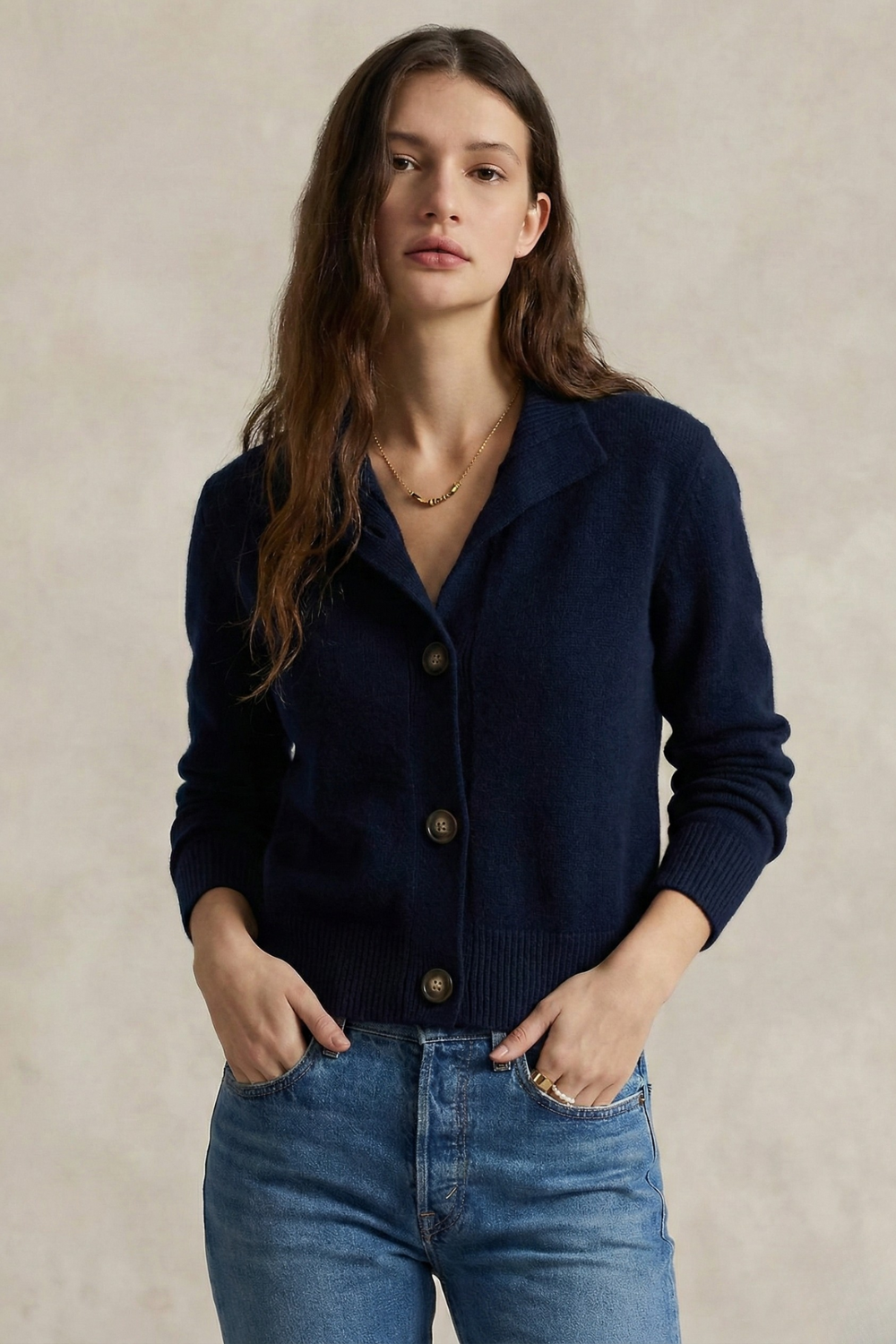 Madison Avenue Long Cardigan for Women | Soft Merino Blend with Bold Buttons 5