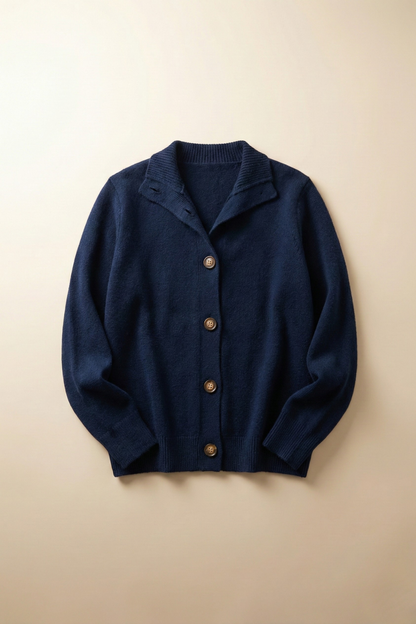 Madison Avenue Long Cardigan for Women | Soft Merino Blend with Bold Buttons 8