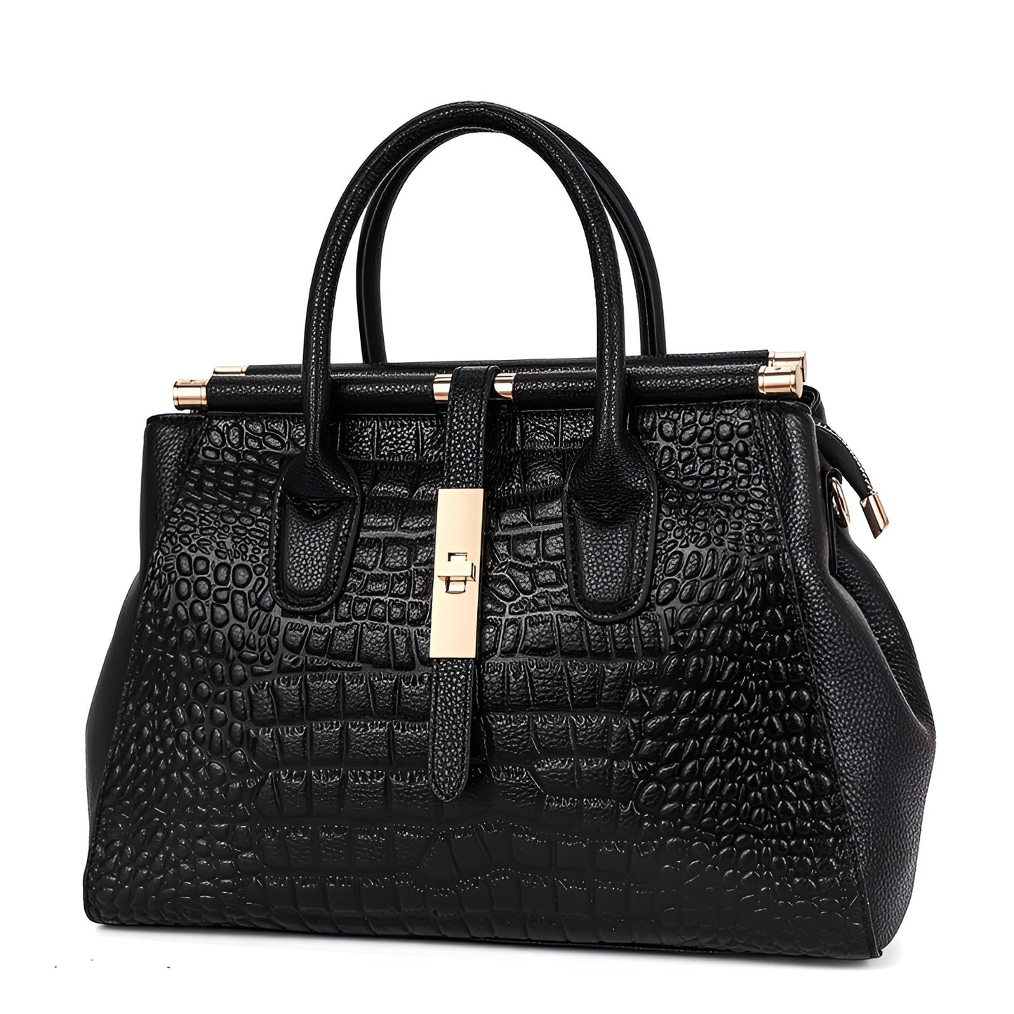 Maxie Alligator Handbag | Premium Cowhide Leather, Chic Design 0