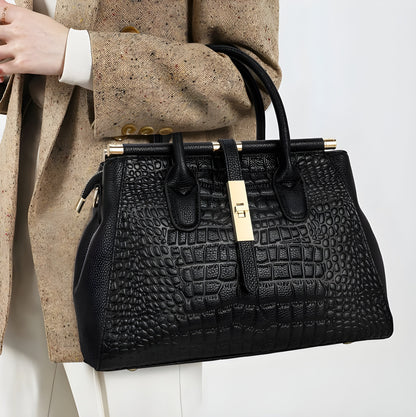 Maxie Alligator Handbag | Premium Cowhide Leather, Chic Design 2