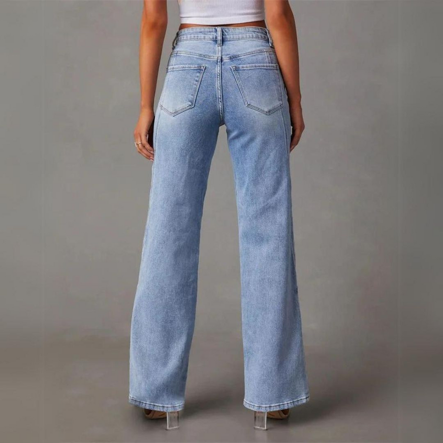 Evelyn | High-Waisted Wide-Flare Jeans | Signature Retro Denim