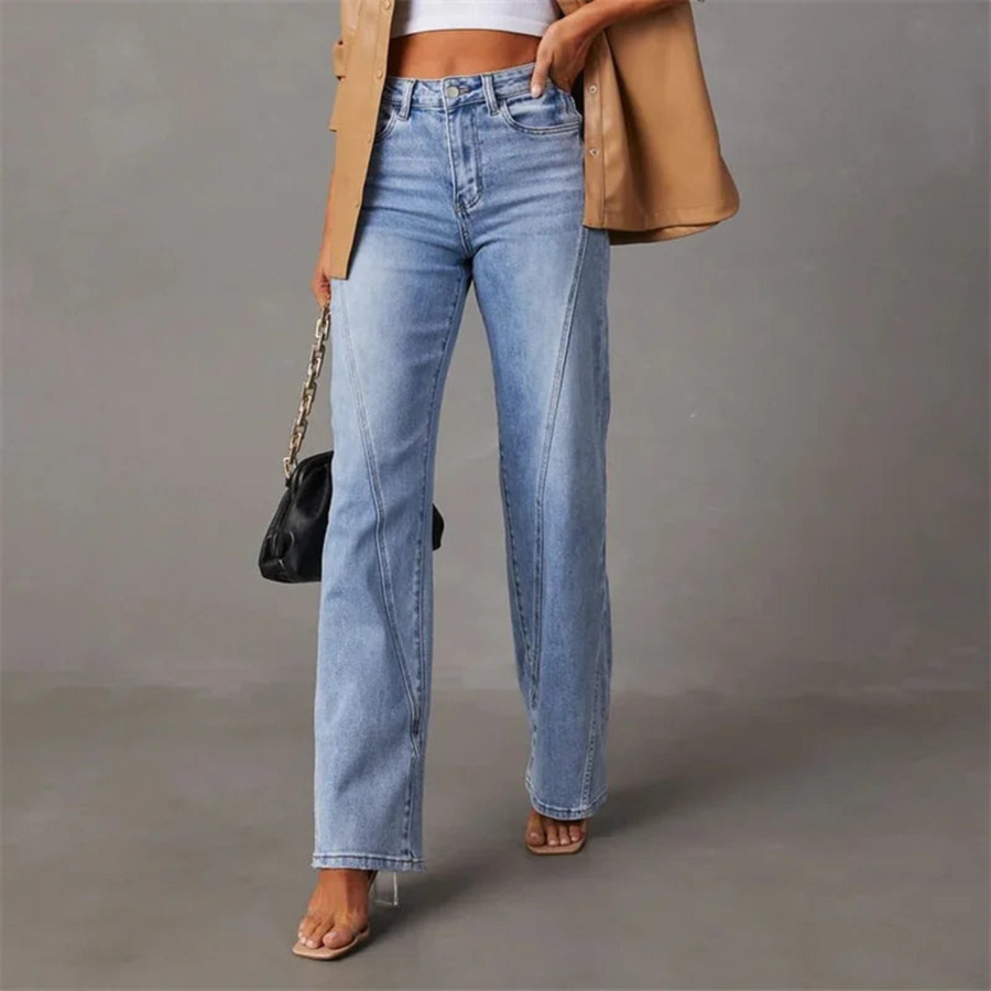 Evelyn | High-Waisted Wide-Flare Jeans | Signature Retro Denim