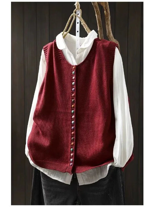 Rosamund sweater vest in black