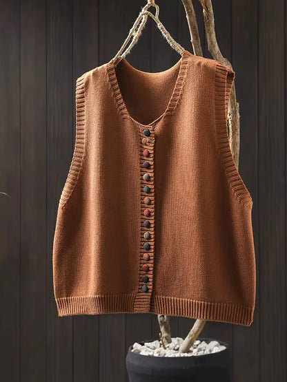 Rosamund sweater vest in black