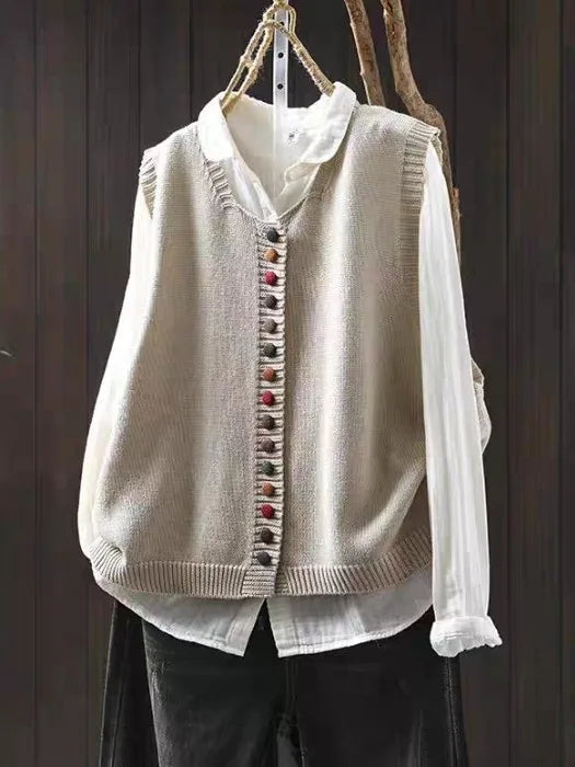 Rosamund sweater vest in black