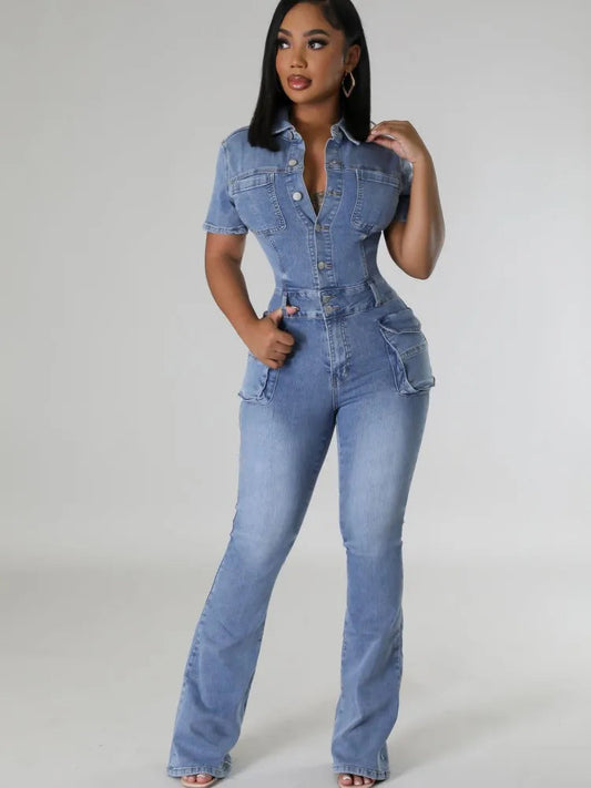 Natalia | Women’s Denim Jumpsuit | Elevated One-Piece Style