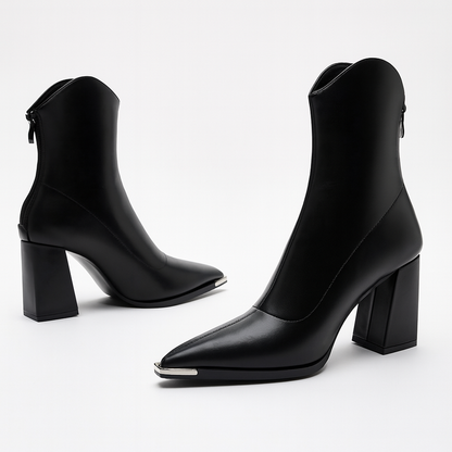 Stylish Chelsea Boots Men | Faux Leather, Chrome Tip Accent 2