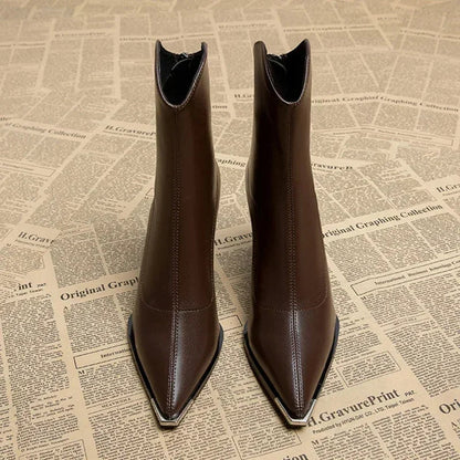 Stylish Chelsea Boots Men | Faux Leather, Chrome Tip Accent 5
