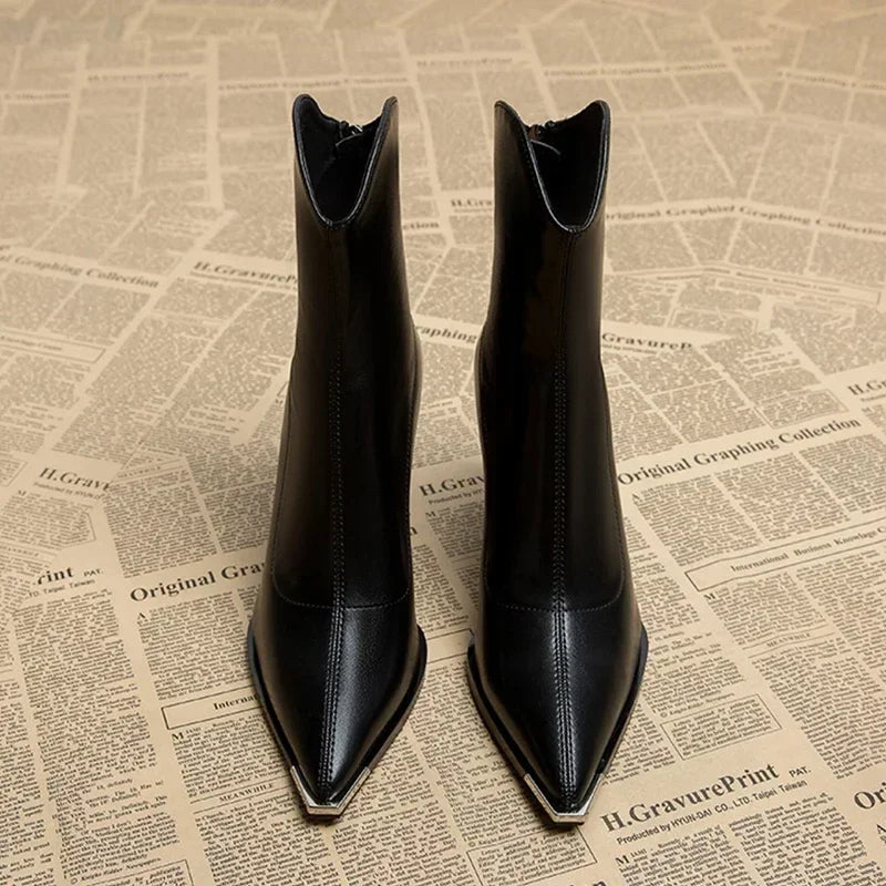 Stylish Chelsea Boots Men | Faux Leather, Chrome Tip Accent 6