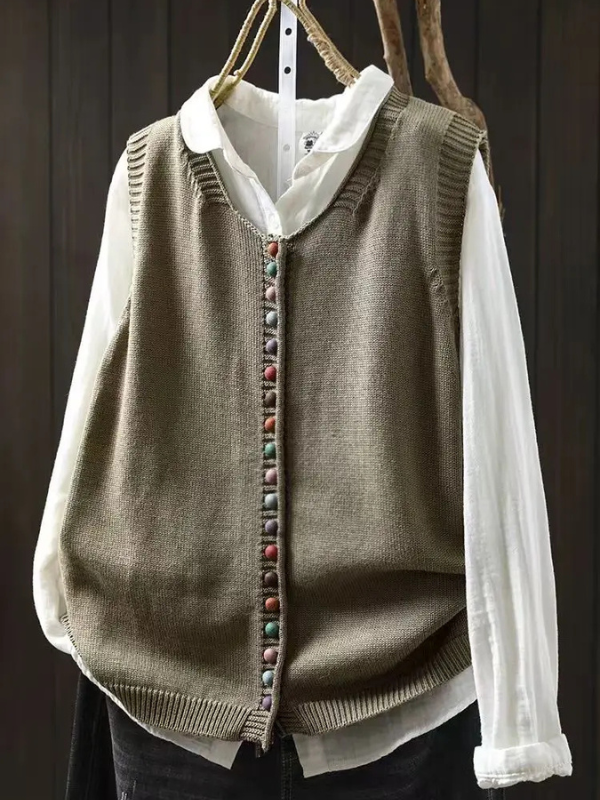 Rosamund sweater vest in black