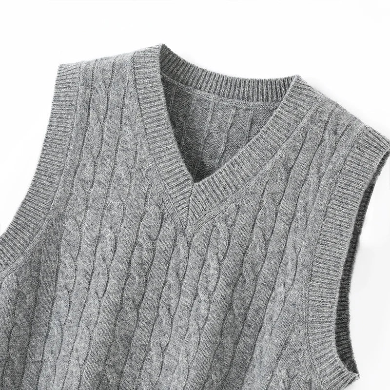 Aurelie sweater vest in gray