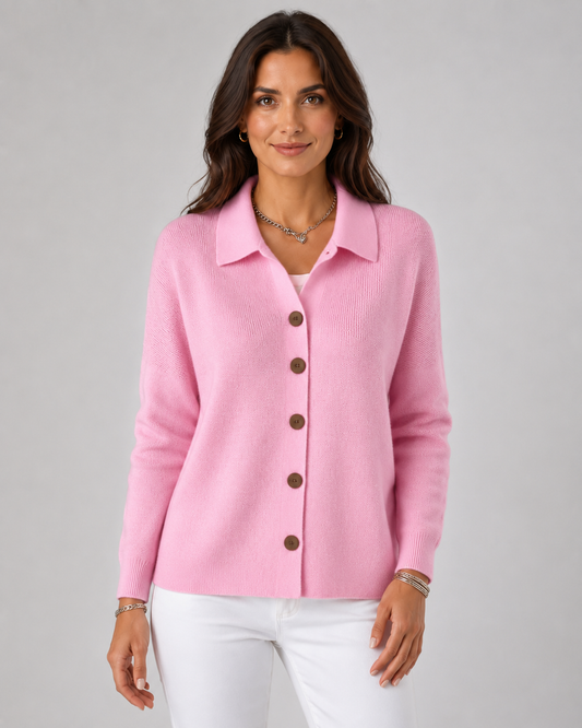 Astrid | Collared Button Cardigan