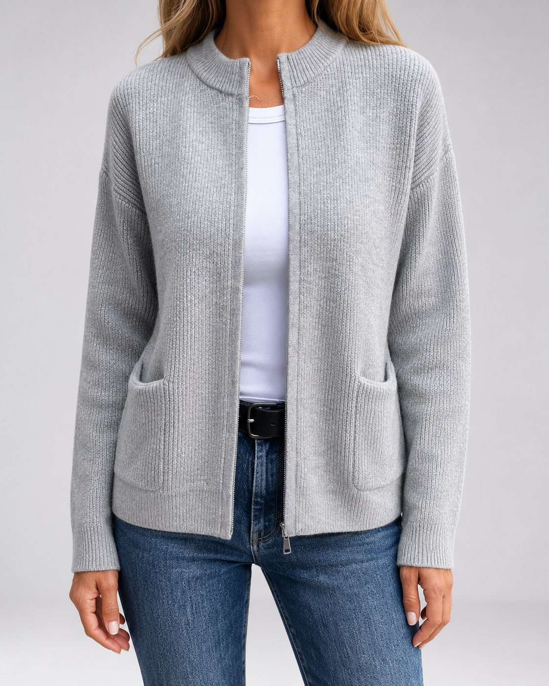 Edith | Cardigan mit offener Vorderseite