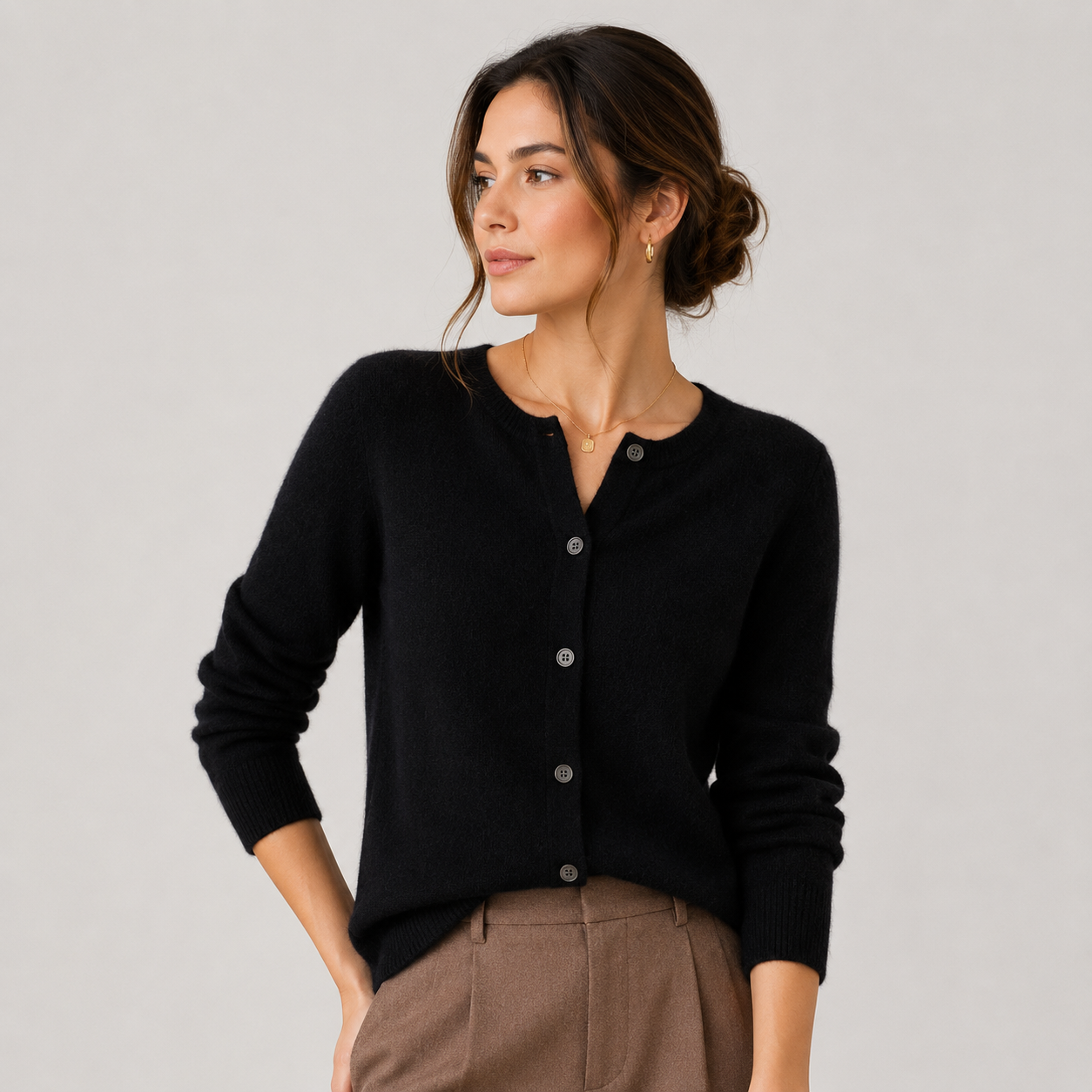 Reva | Strickjacke mit weichen Knöpfen