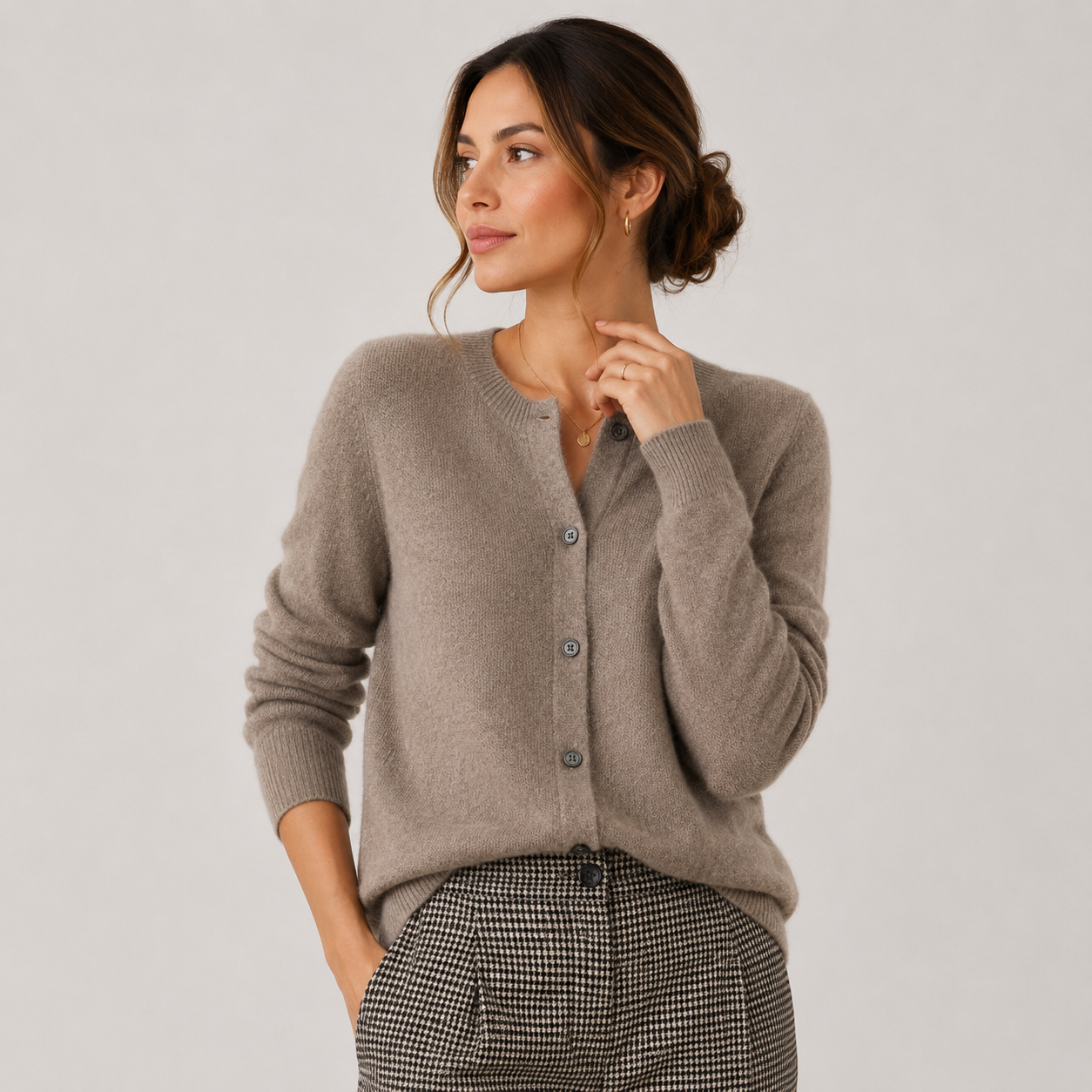 Reva | Strickjacke mit weichen Knöpfen