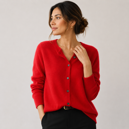 Reva | Strickjacke mit weichen Knöpfen