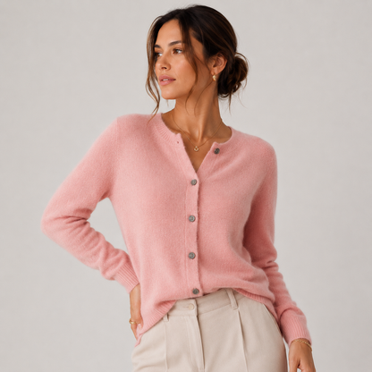Reva | Strickjacke mit weichen Knöpfen