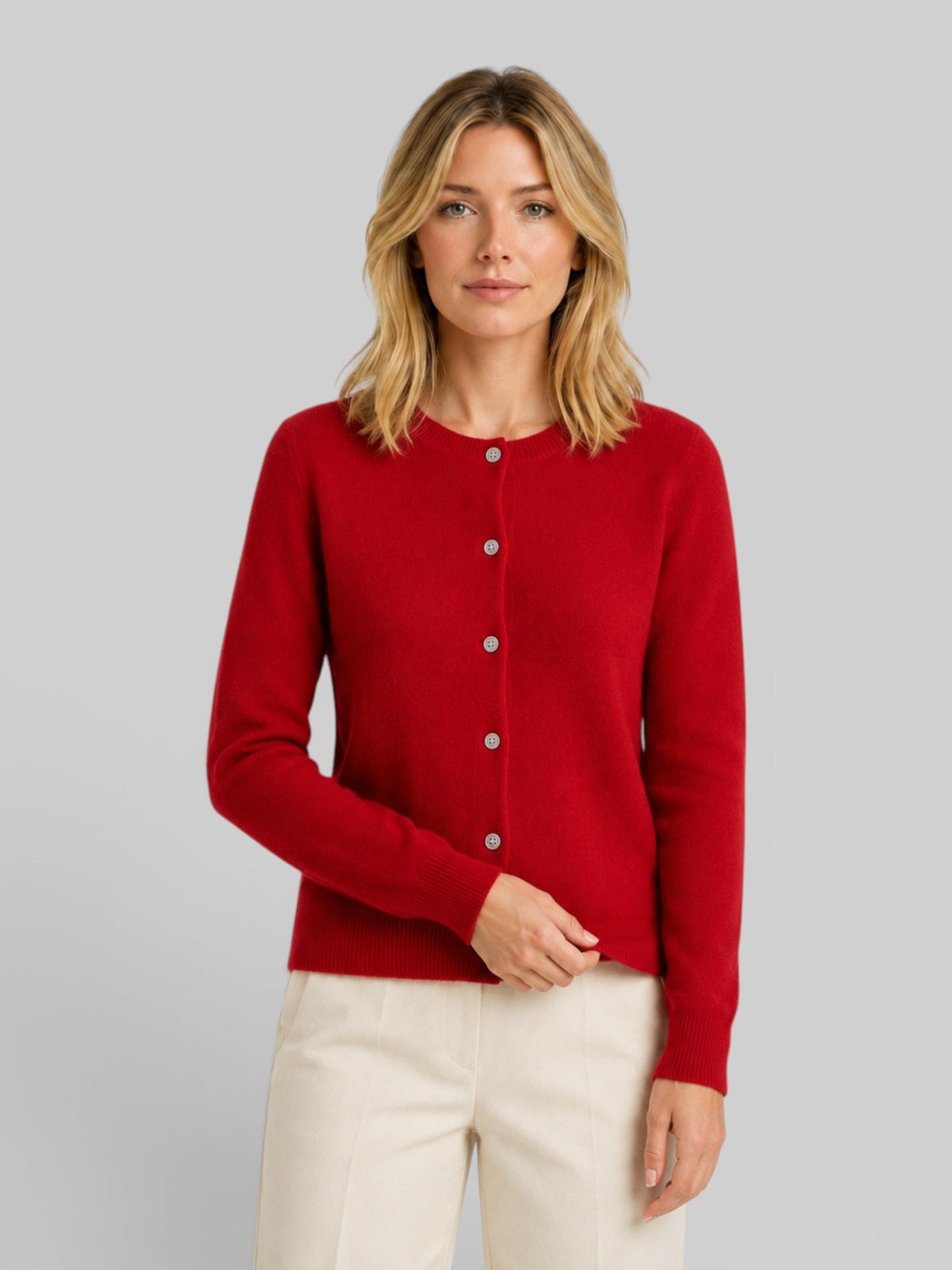 Nora | Langärmliger Strickcardigan