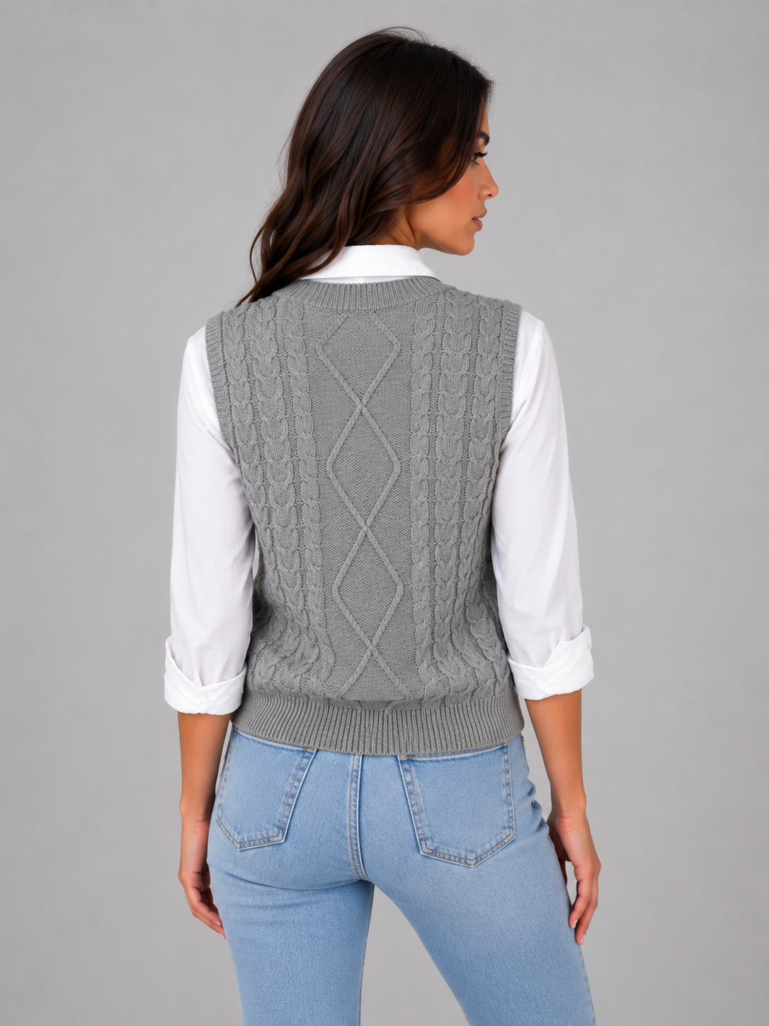 Marlene sweater vest in khaki