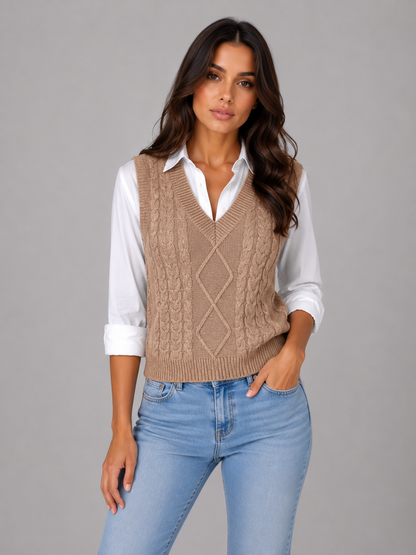 Marlene sweater vest in grey