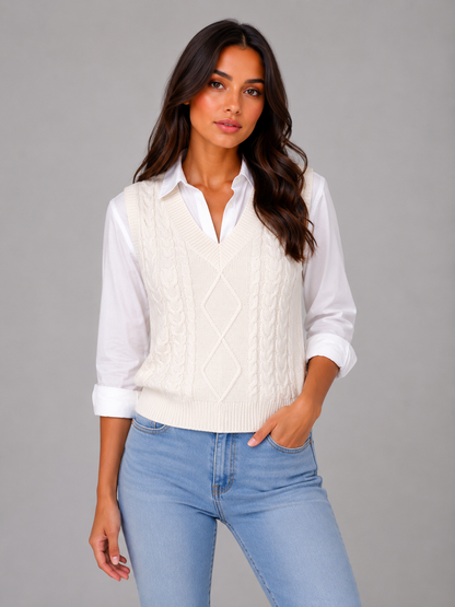 Marlene sweater vest in grey