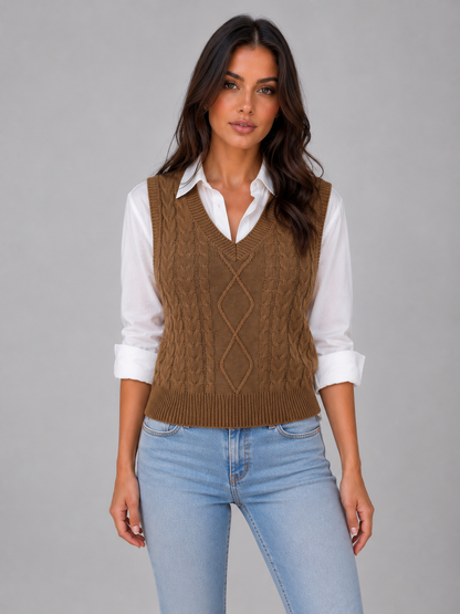 Marlene sweater vest in grey