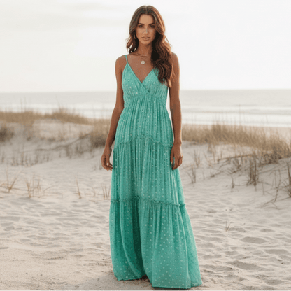 Women's bohemian floral maxi sundress | Elegant summer dress 0