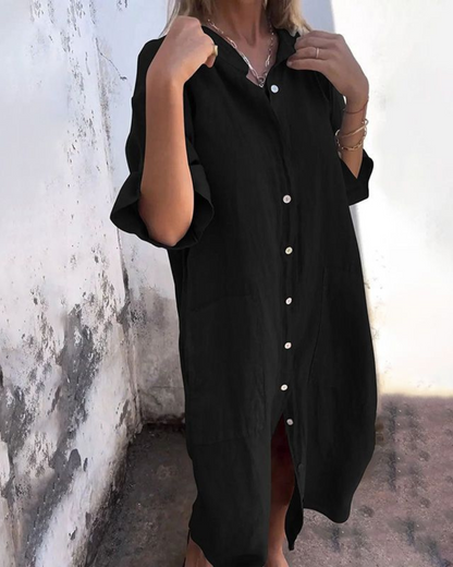 Women's breathable cotton boho maxi dress | Relaxed fit summer dress for effortless style 1