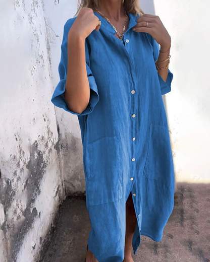Women's breathable cotton boho maxi dress | Relaxed fit summer dress for effortless style 2