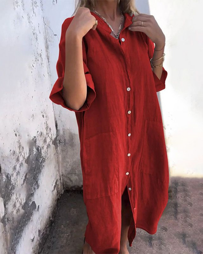 Women's breathable cotton boho maxi dress | Relaxed fit summer dress for effortless style 5