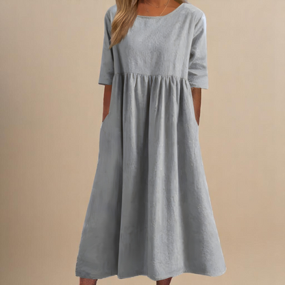 Women's breathable cotton summer dress | Lightweight casual flowing fit with pockets 6