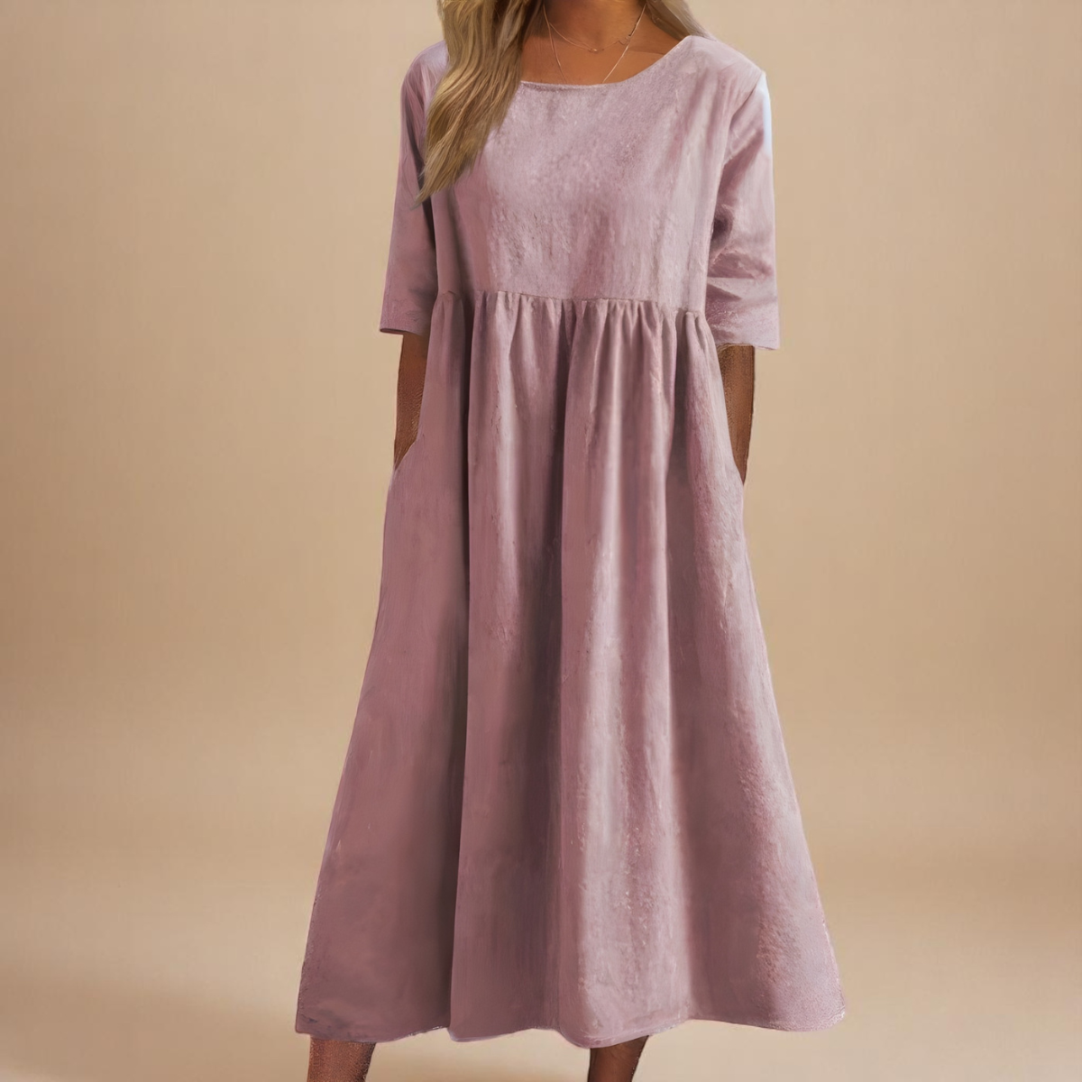 Women's breathable cotton summer dress | Lightweight casual flowing fit with pockets 7