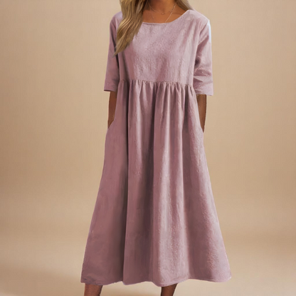 Women's breathable cotton summer dress | Lightweight casual flowing fit with pockets 7