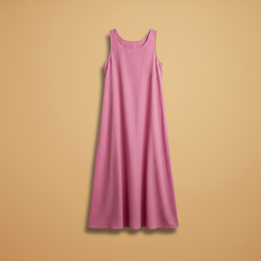 Women's casual woven sleeveless summer dress | Comfortable long maxi dress with pockets 1