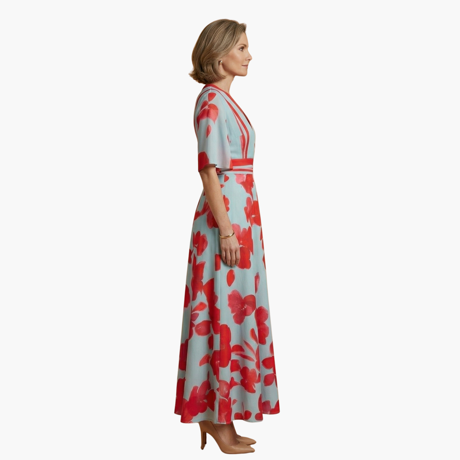 Women's elegant floral maxi dress | Lightweight summer dress for casual and formal occasions 1