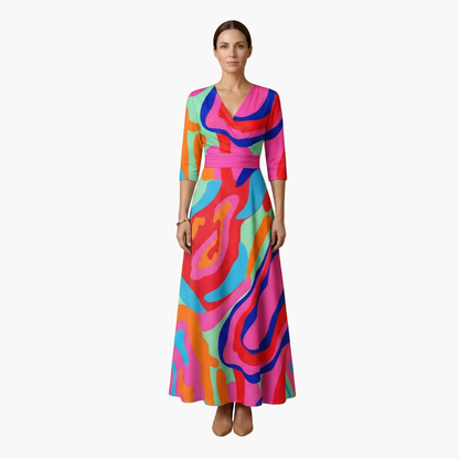 Women's elegant floral maxi dress | Lightweight summer dress for casual and formal occasions 10