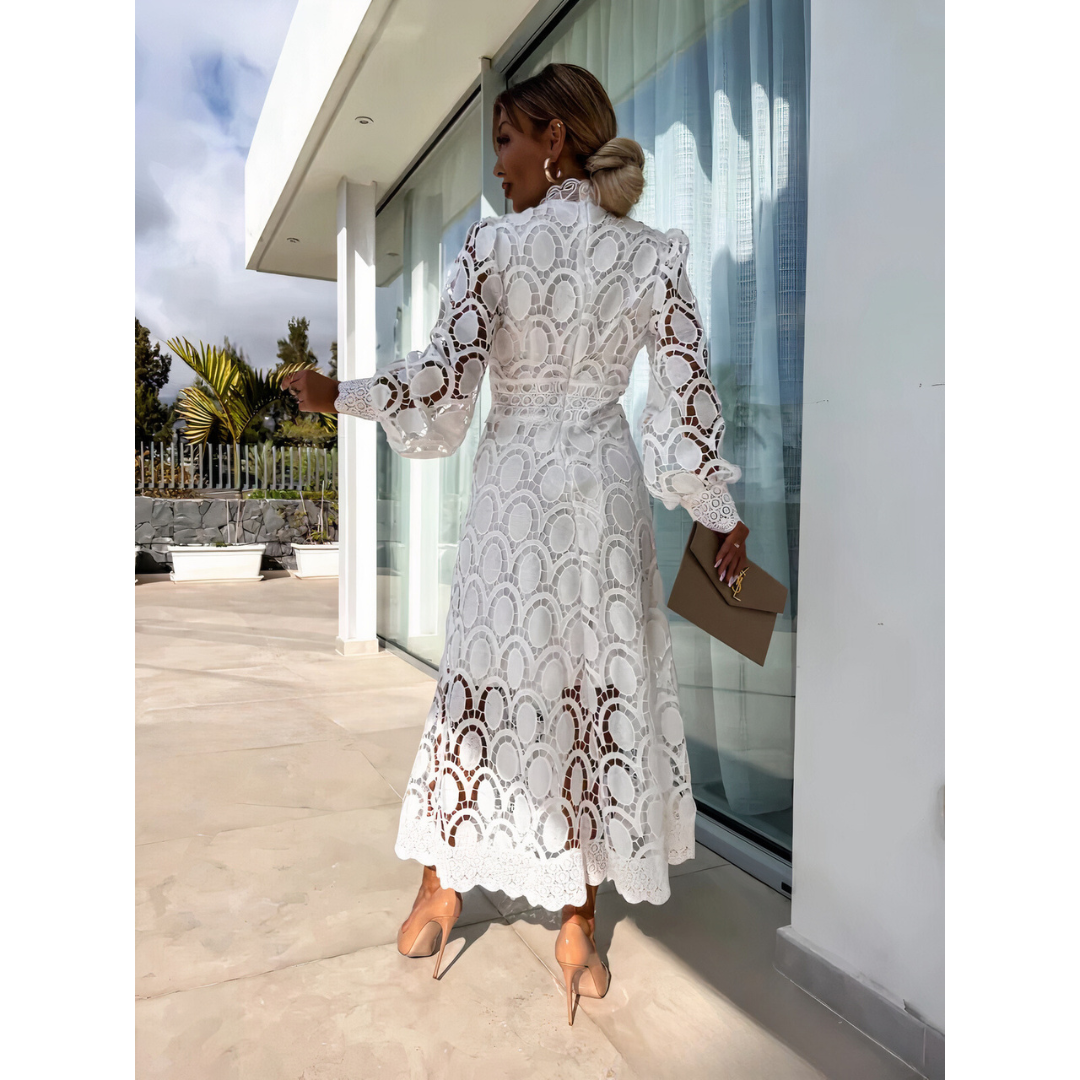 Women's elegant lace cocktail dress | Flattering fit for special occasions 8