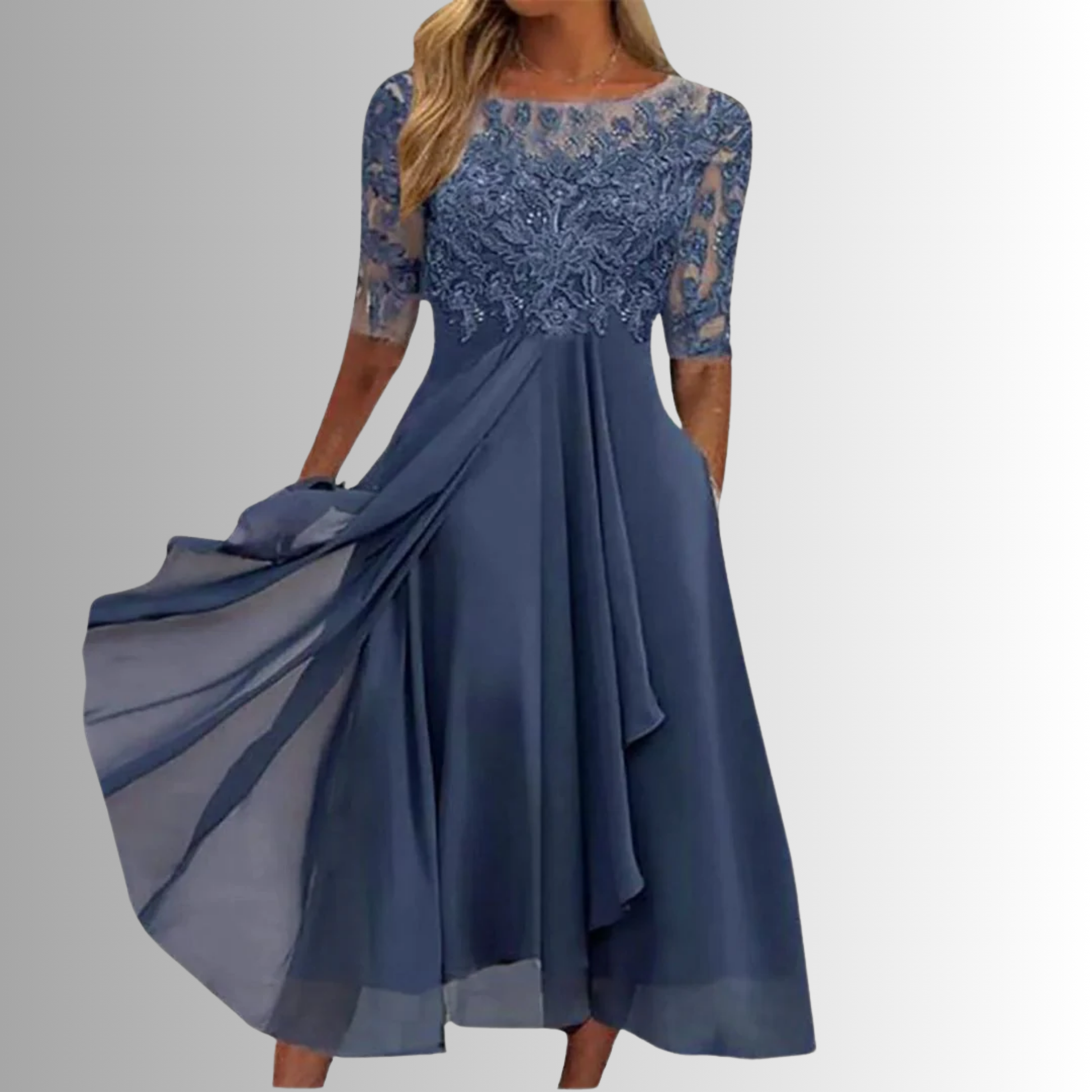 Women's elegant lace dress | Timeless formal evening gown 0