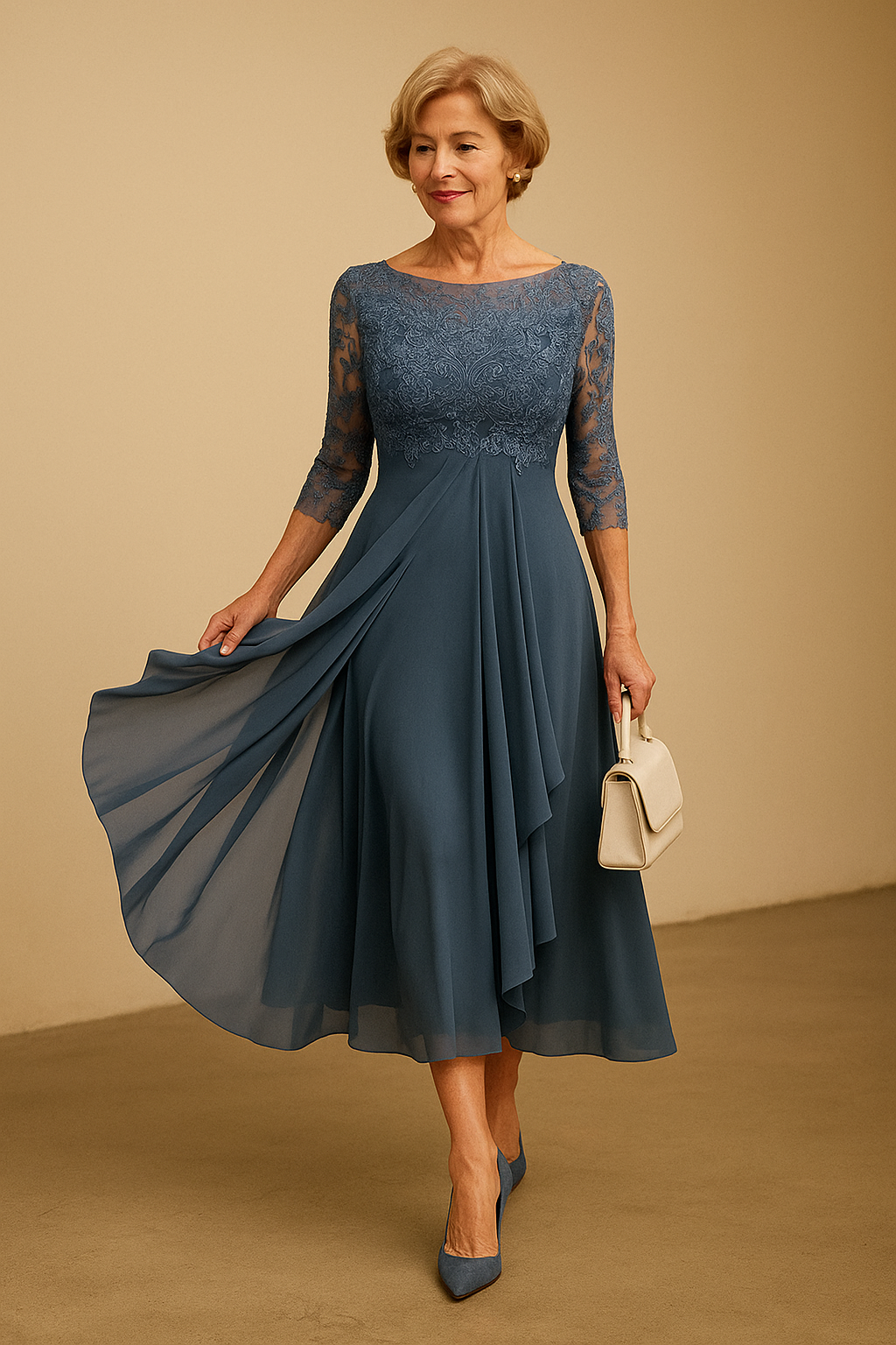 Women's elegant lace dress | Timeless formal evening gown 1