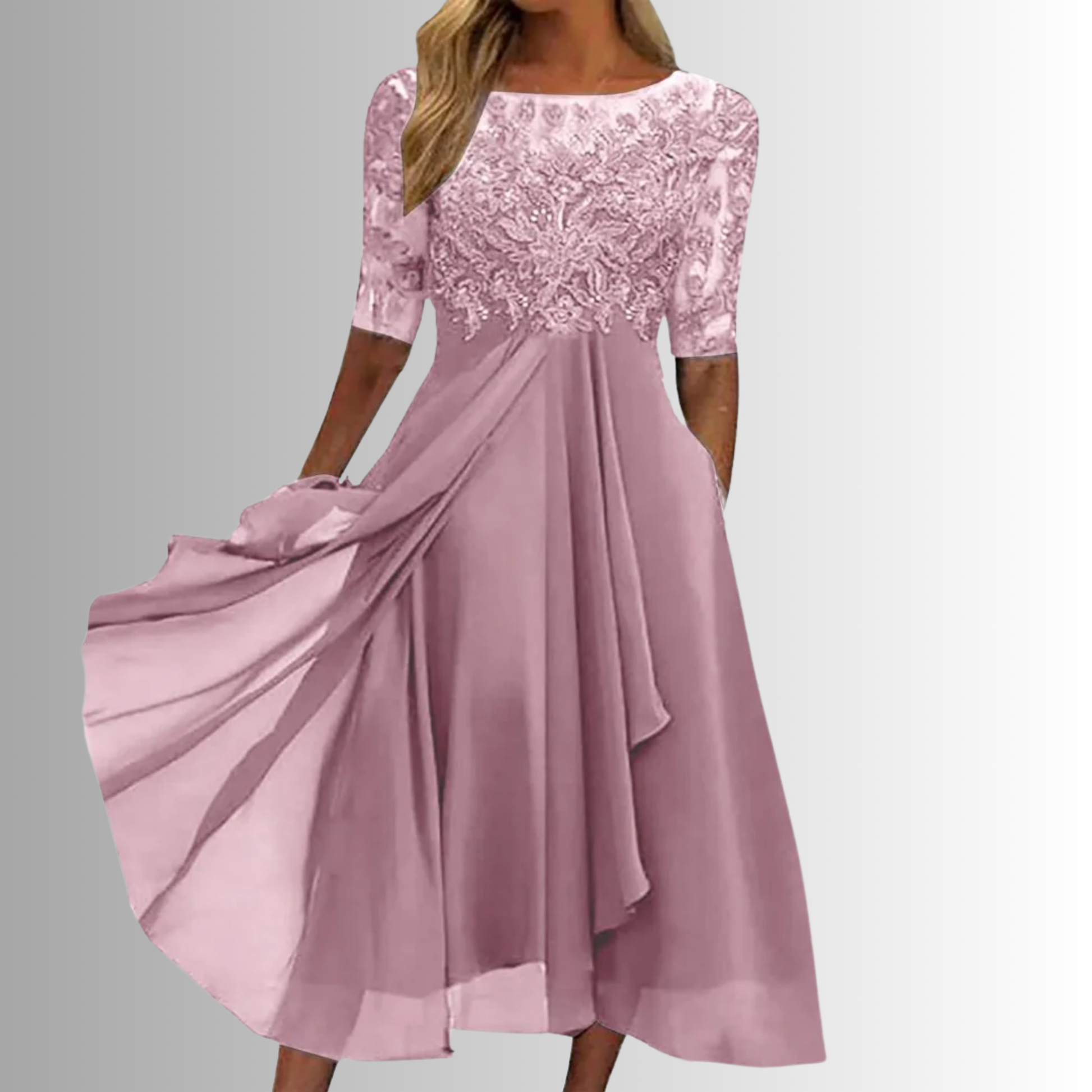 Women's elegant lace dress | Timeless formal evening gown 2