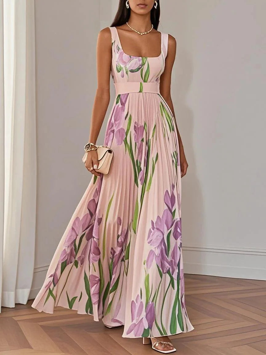 Women's floral chiffon maxi dress | Elegant summer gown for special occasions 4