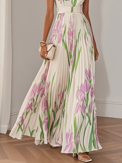 Women's floral chiffon maxi dress | Elegant summer gown for special occasions 6