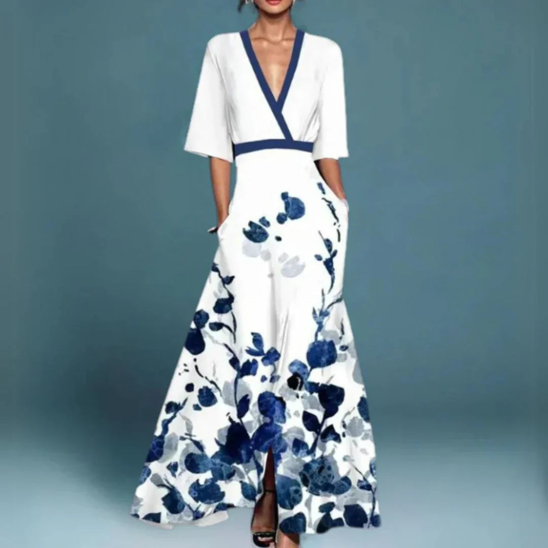 Women's floral maxi dress | Elegant summer evening gown 1