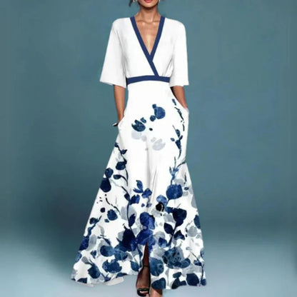 Women's floral maxi dress | Elegant summer evening gown 1