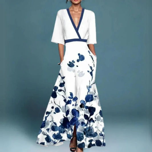 Women's floral maxi dress | Elegant summer evening gown 1
