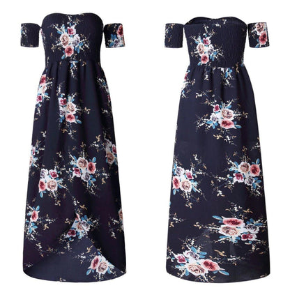 Women's floral off-shoulder summer dress | Elegant plus size beachwear 13