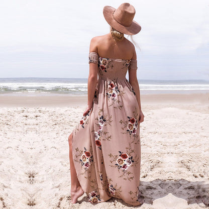 Women's floral off-shoulder summer dress | Elegant plus size beachwear 4