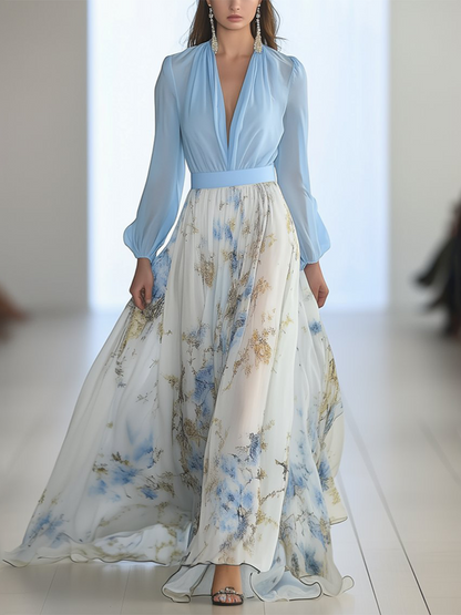 Women's floral print maxi dress | Elegant summer dress for all occasions 0