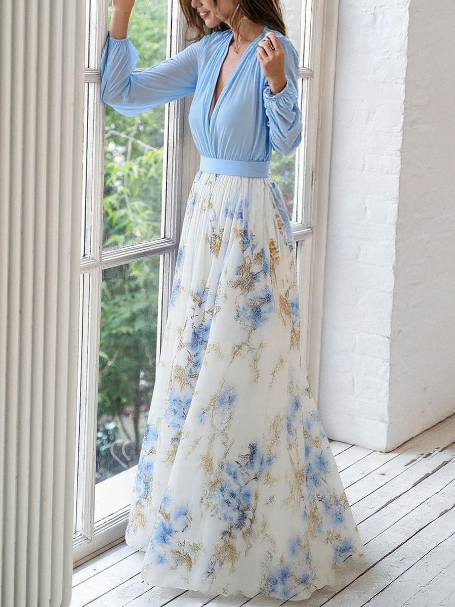 Women's floral print maxi dress | Elegant summer dress for all occasions 1