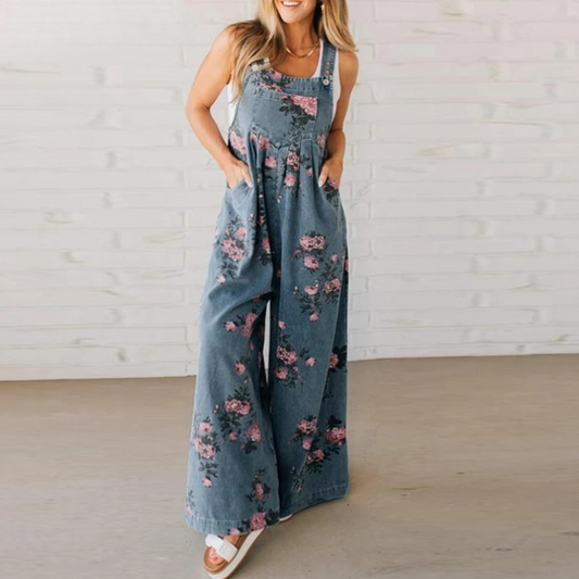 Women's handmade cotton jumpsuit | Comfortable relaxed fit summer outfit 0